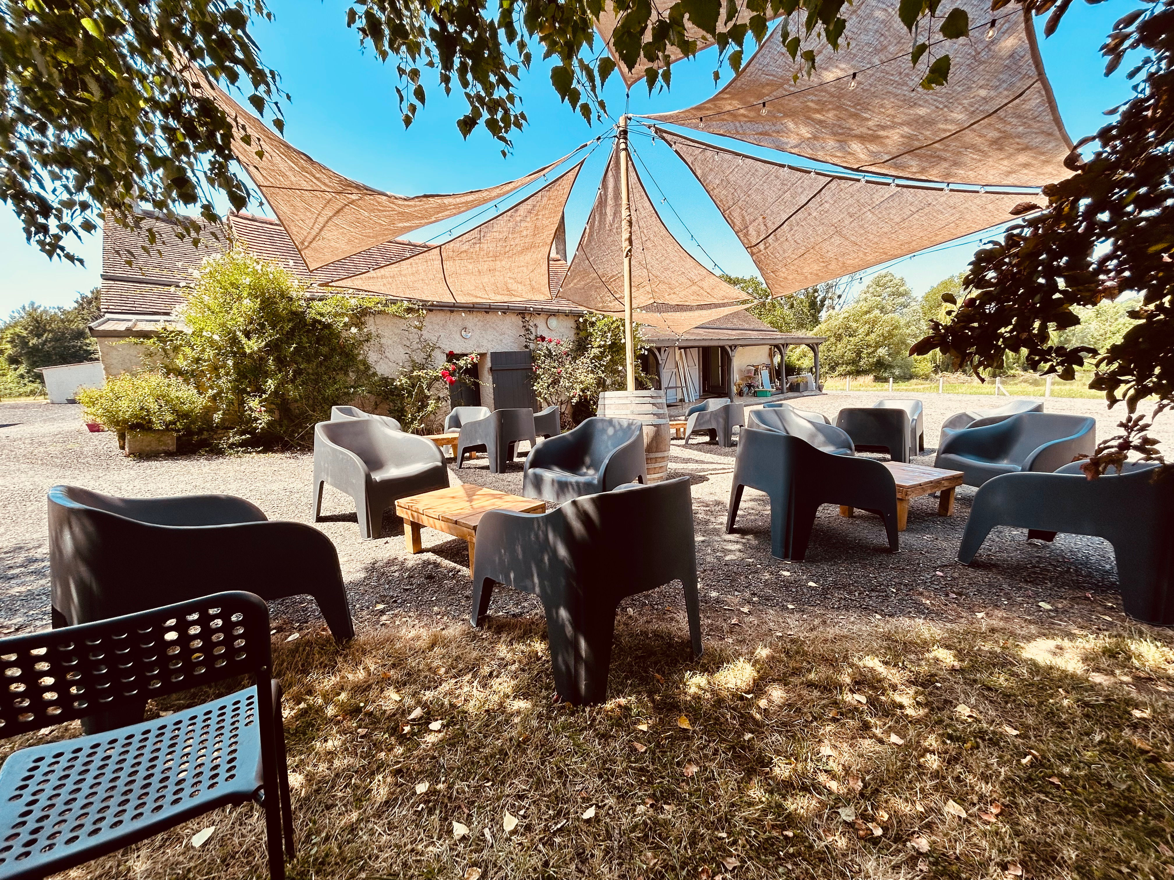 Espace ombrage - Toile de jutes