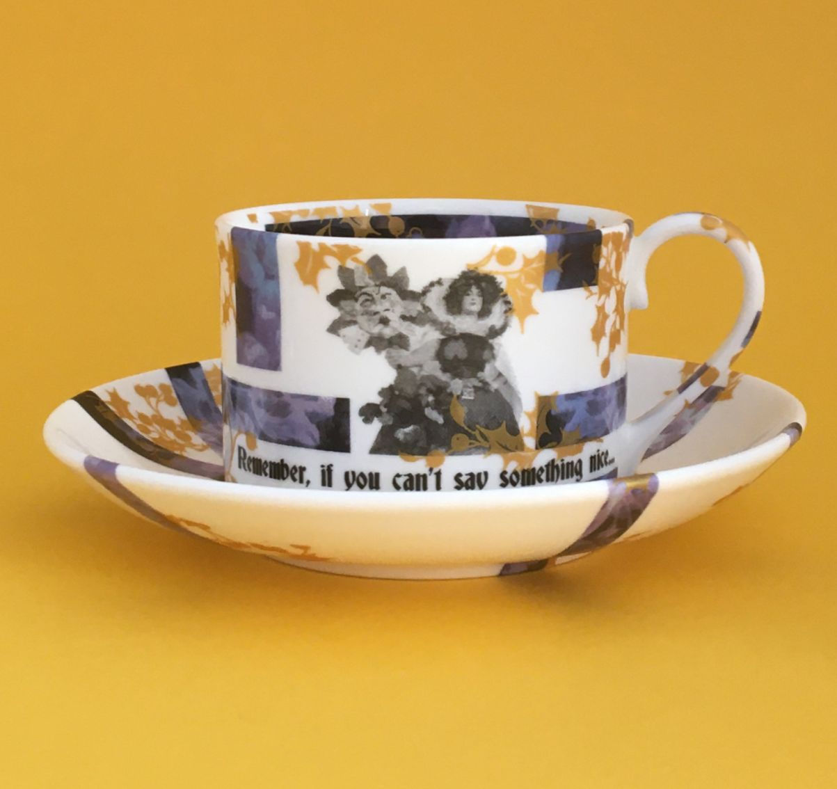 Say something... Marcus coffee can & saucer