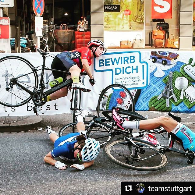 Crashing is part of cycling as crying is