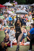 Festival crowd enjoying outdoor entertainment at Southampton Thai Festival family event