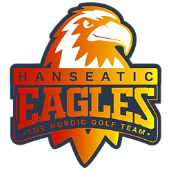 Logo der Hanseatic Eagles mit einem Adler und dem Schriftzug