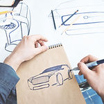 Industrial Design Car Sketch