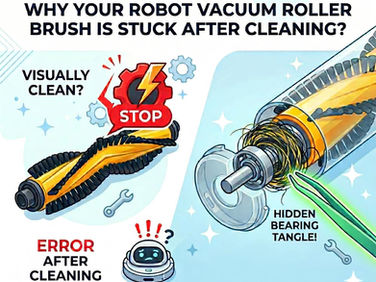 Why Your Robot Vacuum Roller Brush Is Stuck Even After Cleaning