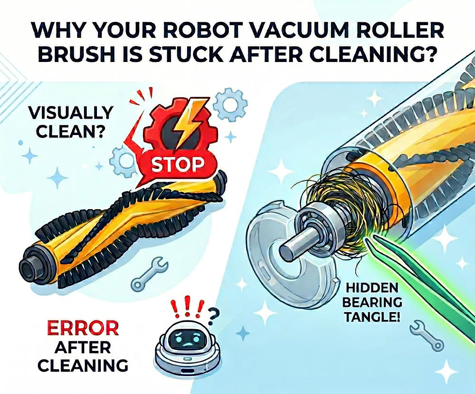 Why Your Robot Vacuum Roller Brush Is Stuck Even After Cleaning