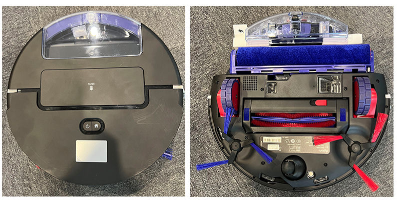Display of the cleaning module of Dyson Spot+Scrub Ai sweeping robot