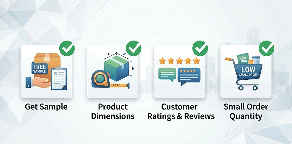 Evaluate Samples, Specs, Reviews, and Small Orders