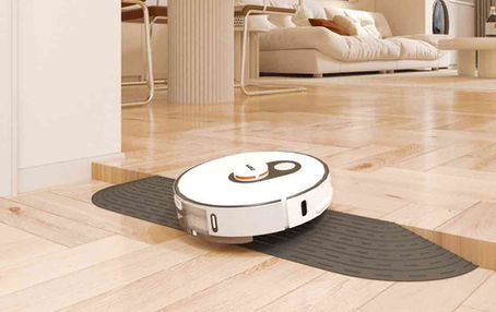 How to make your robotic vacuum cleaner pass through door thresholds of different heights