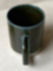 Thumbnail: Kinta Cer Cyl hand thrown mugs in seaweed green glaze available at Iris Lifestyle, Great Shelford, Cambridge UK.