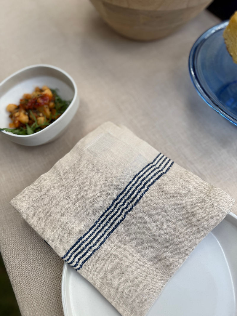 LIBECO 100% LINEN NAPKIN in ANDROS available at IRIS Lifestyle in Cambridge UK