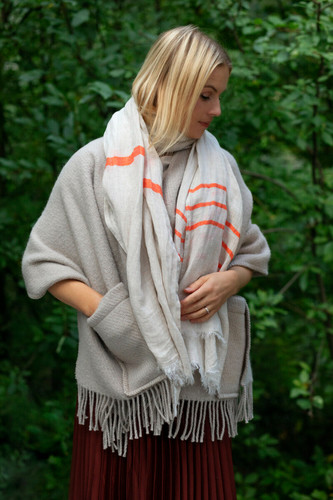 Lapuan Kankurit HILE Wool Scarf - Dark Blue
