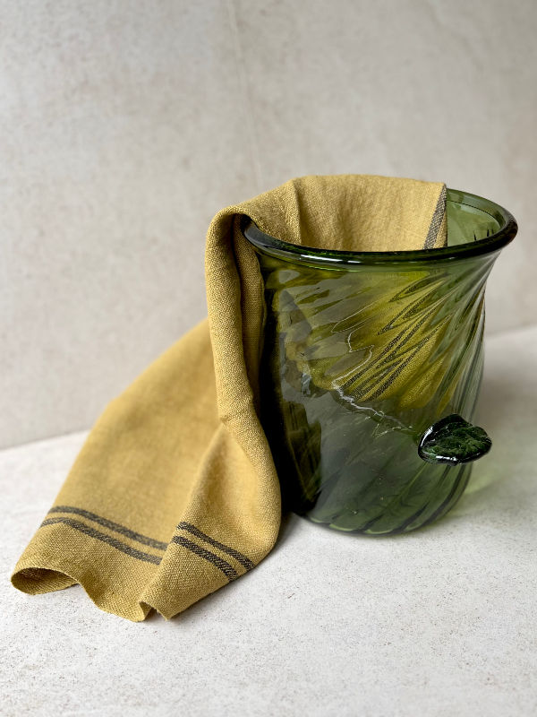 Thumbnail: Charvet Editions  Rustic French Pure Linen Country Teatowel in Kraft available at Iris Lifestyle, Cambridge UK