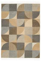 Thumbnail: Antwerpen Blanket in supersoft pure lambswool in white + bronze + anthracite colourway available at Iris Lifestyle Cambridge