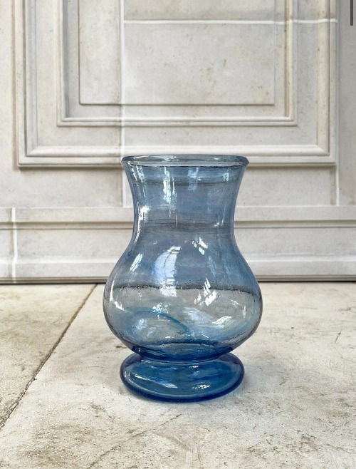 Thumbnail: La Soufflerie  Pichet hand-blown glass carafe or vase in light blue available at Iris Lifestyle, Cambridge UK
