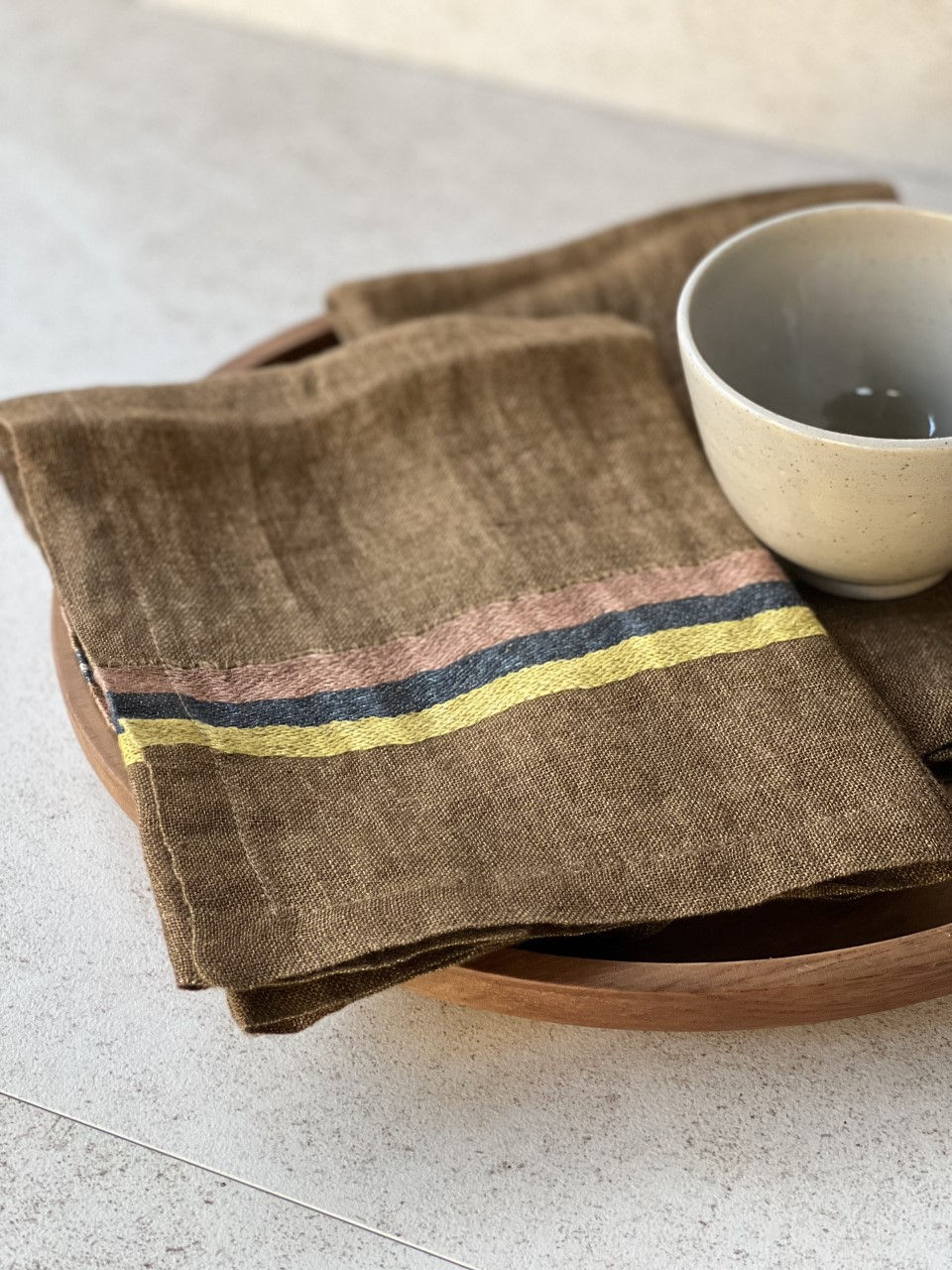 Thumbnail: Libeco Virginia Pure Belgian Linen Napkins available from Iris Lifestyle Cambridge UK