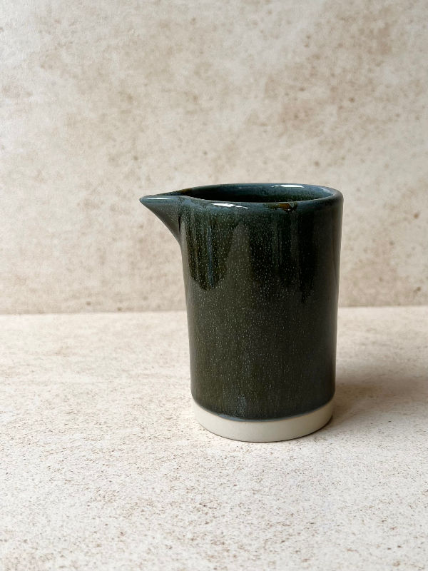 Thumbnail: Hand thrown ceramic Kinta Cyl Cer Milk jar or jug available at Iris Lifesyle, Cambridge UK
