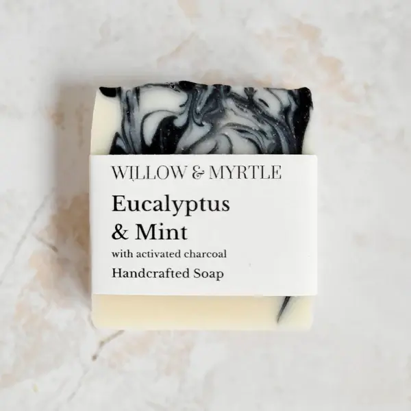 Willow + Myrtle Eucalyptus + Mint Artisan Handmade Soap Bar available at Iris Lifestyle, Cambridge UK