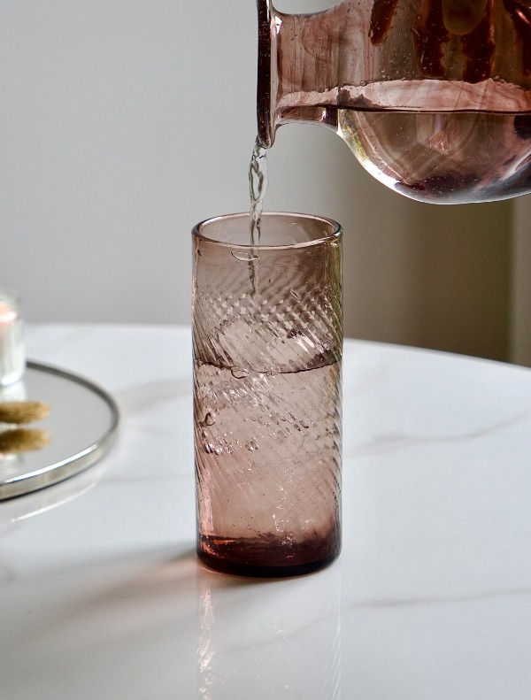 Thumbnail: La Soufflerie Ice Tea Venezia Glass from 100% recycled glass hand made and available from Iris Lifestyle store, Cambridge UK