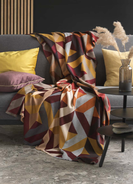 Thumbnail: Pure superfine Lambswool ORLANDO Blanket by Eagle available at Iris Lifestyle Cambridge UK