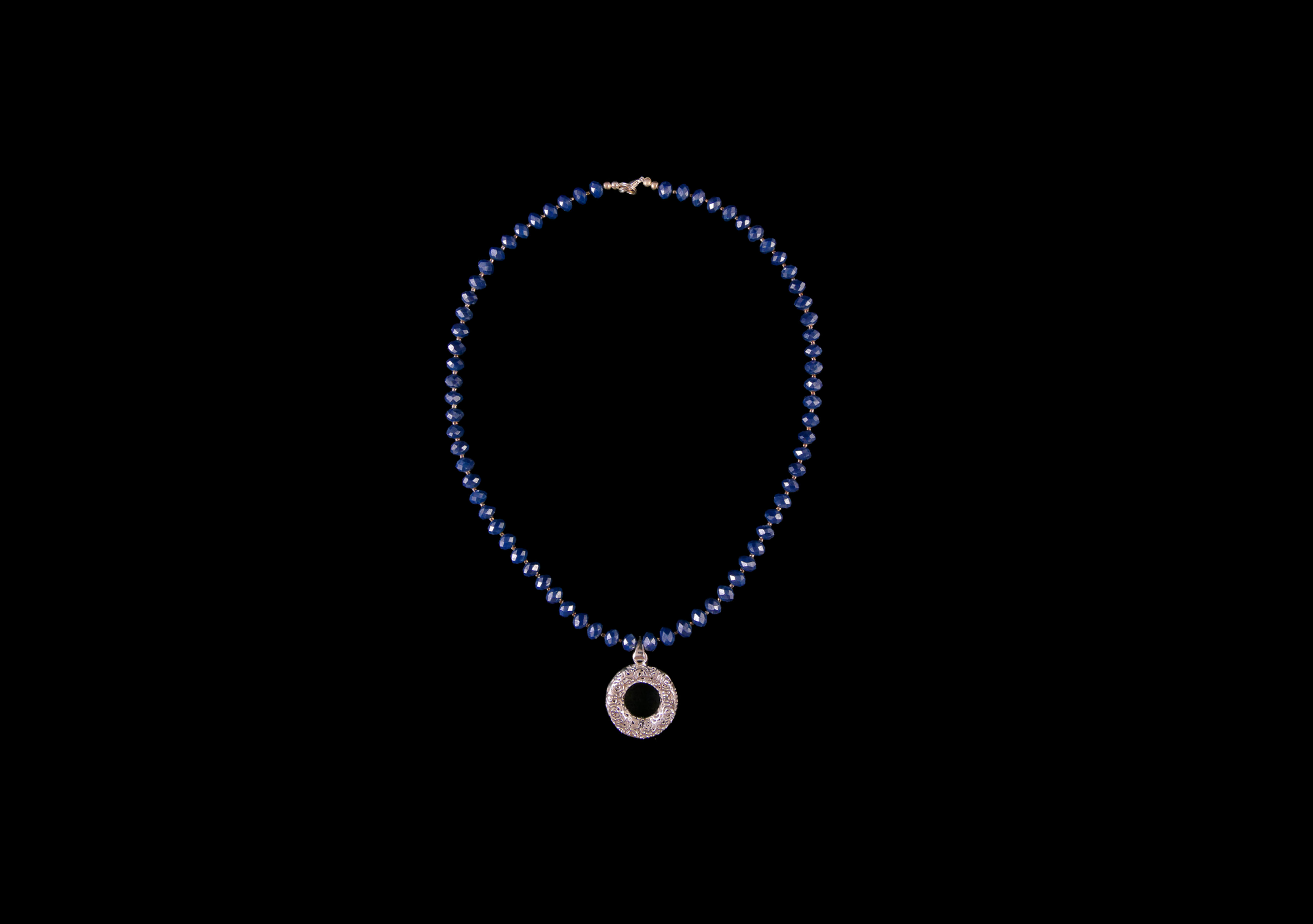 Midnight Blue Ring Necklace