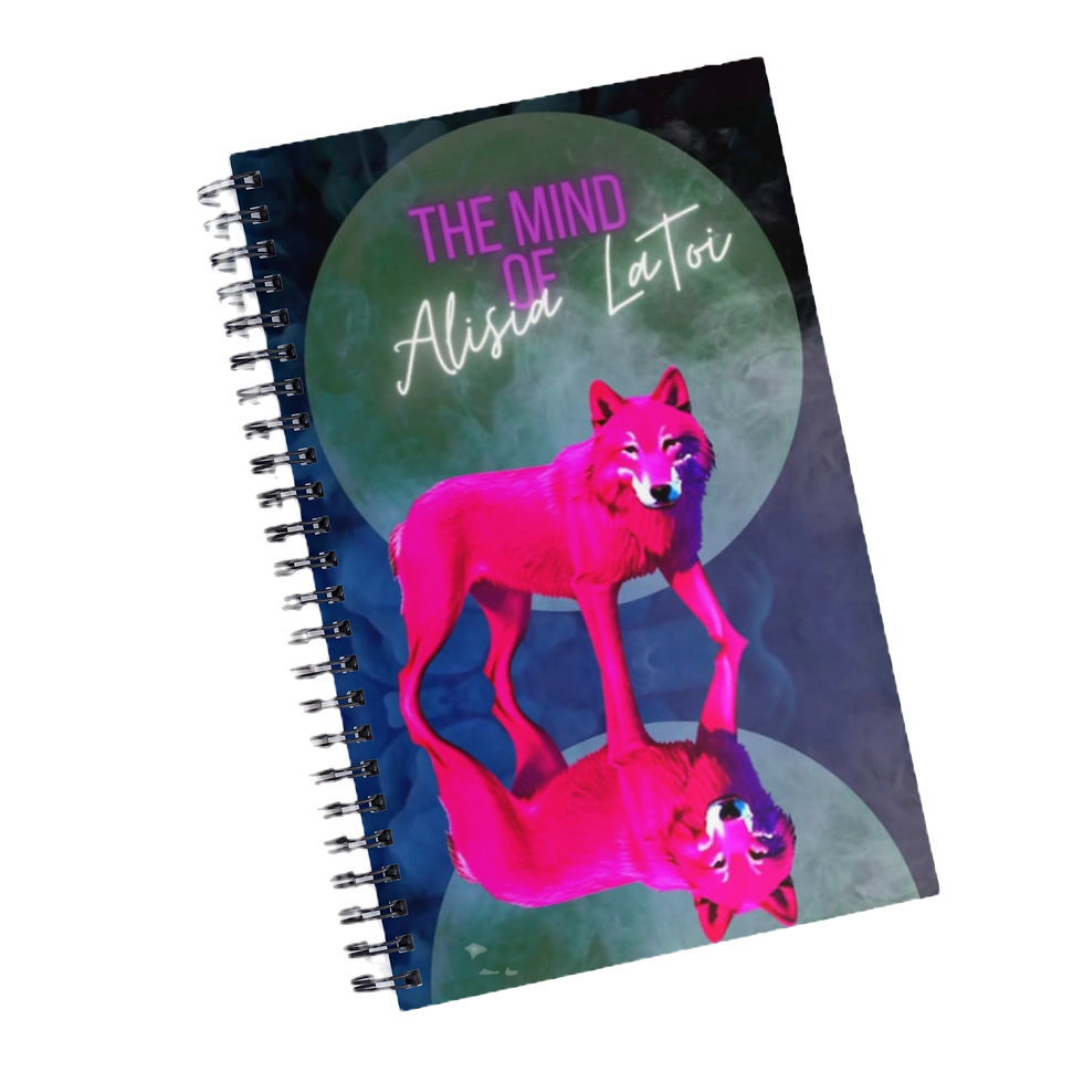 Spiral Notebook-Full Moon Design