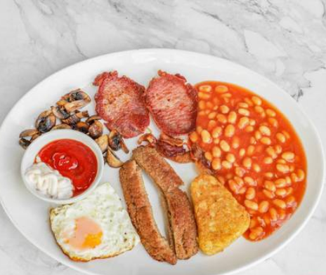 Arranged Food and Objects