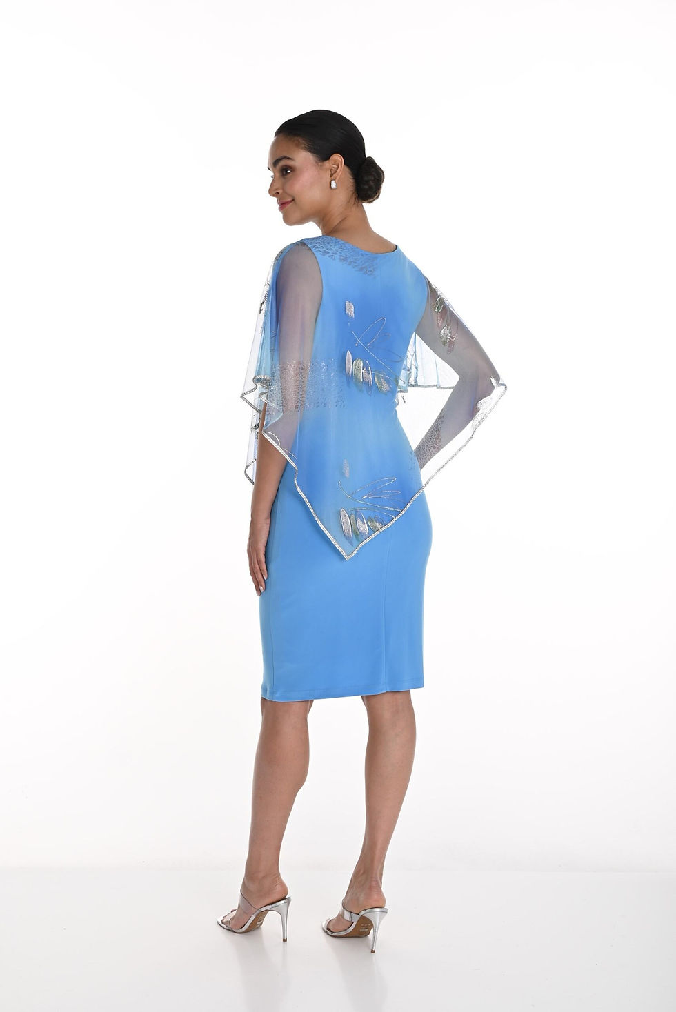 Miniature : Robe chic aqua multi vue de dos
