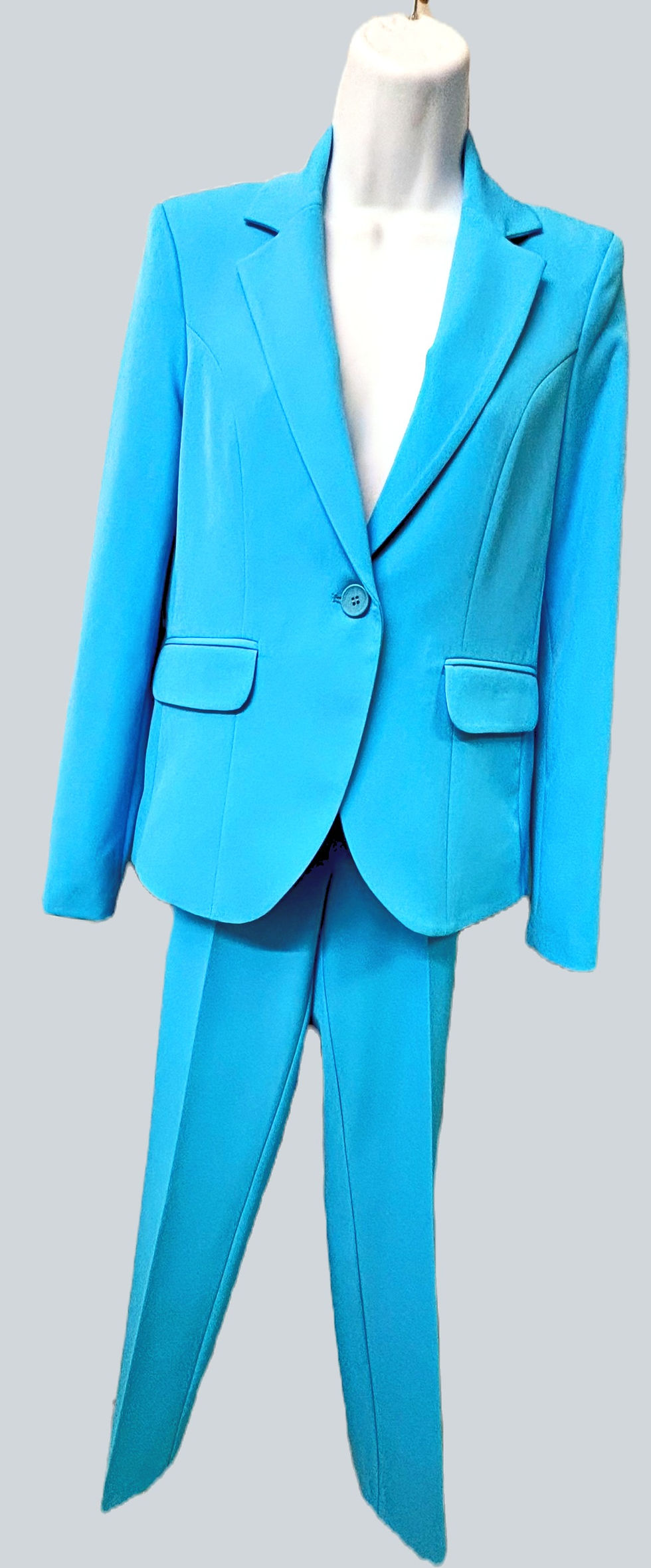 Thumbnail: Veston et pantalon  bleu Français vue de face