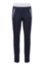Pantalon noir avec ceinture argent vue de face