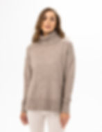 Chandail en tricot beige vue de face