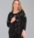 Veste en tricot et filet noir vue de face