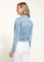 Veston jeans bleu denim vue de dos