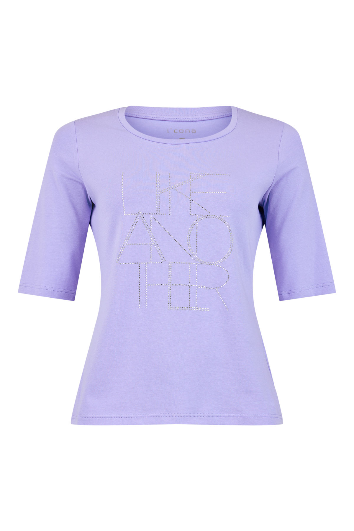 Chandail Lilas avec strass vue de face.