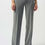 Miniature : Pantalon à jambe large en tricot soyeux gris vue de face