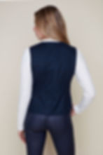 Veste sans manche marine foncé vue de dos
