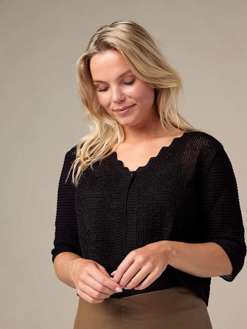 Boléro noir vue de face