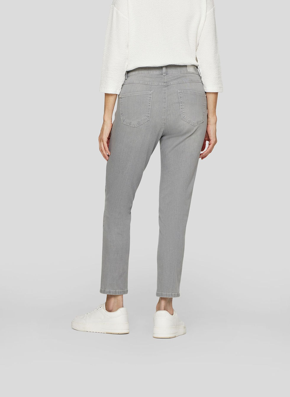 Miniature : Jeans grise avec strass aux poches vue de dos
