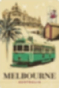 Melbourne Australia (Sepia Vintage)