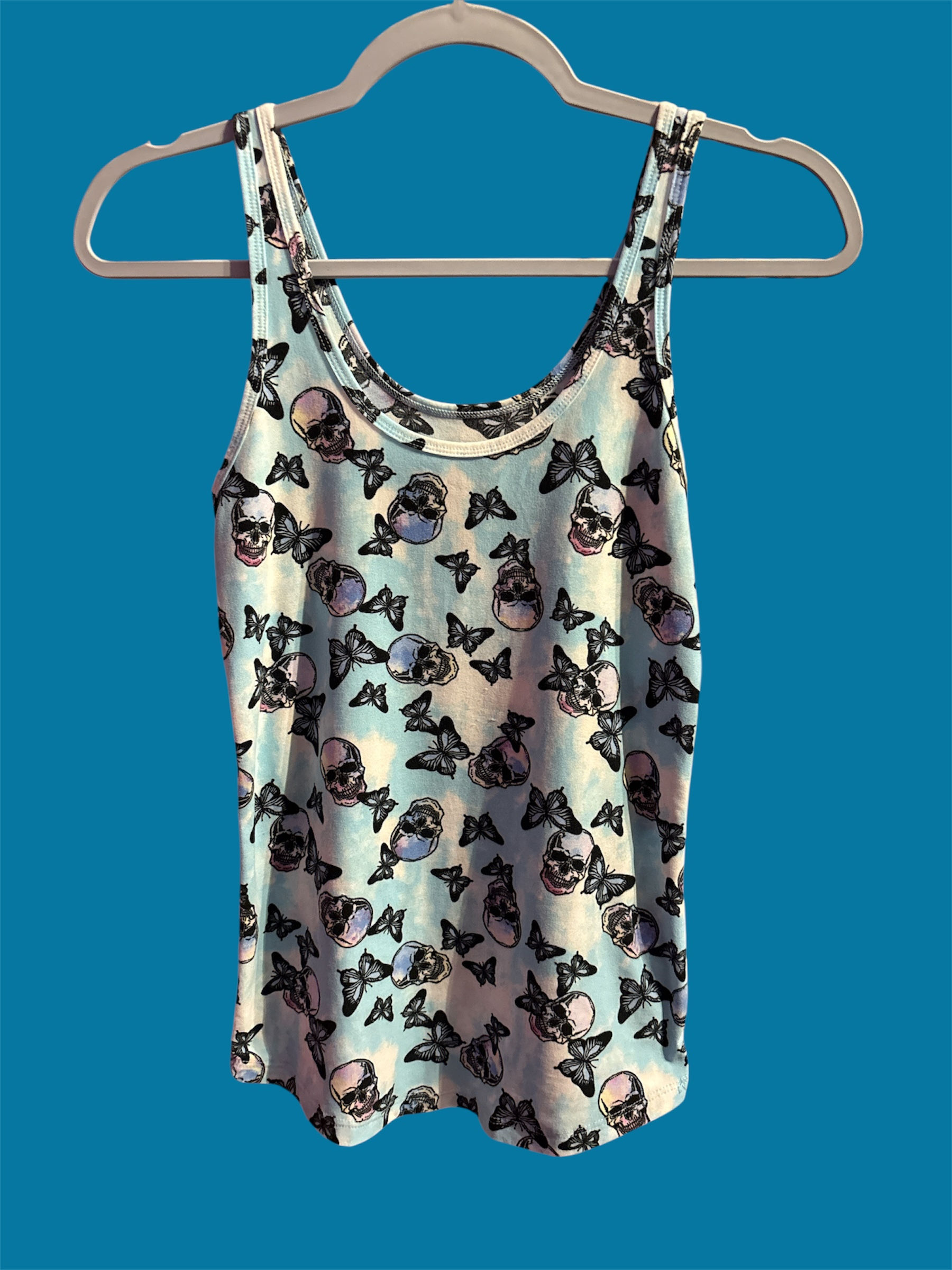 No boundaries Light Blue Skeleton / Butterflies Size S (3-5)egg