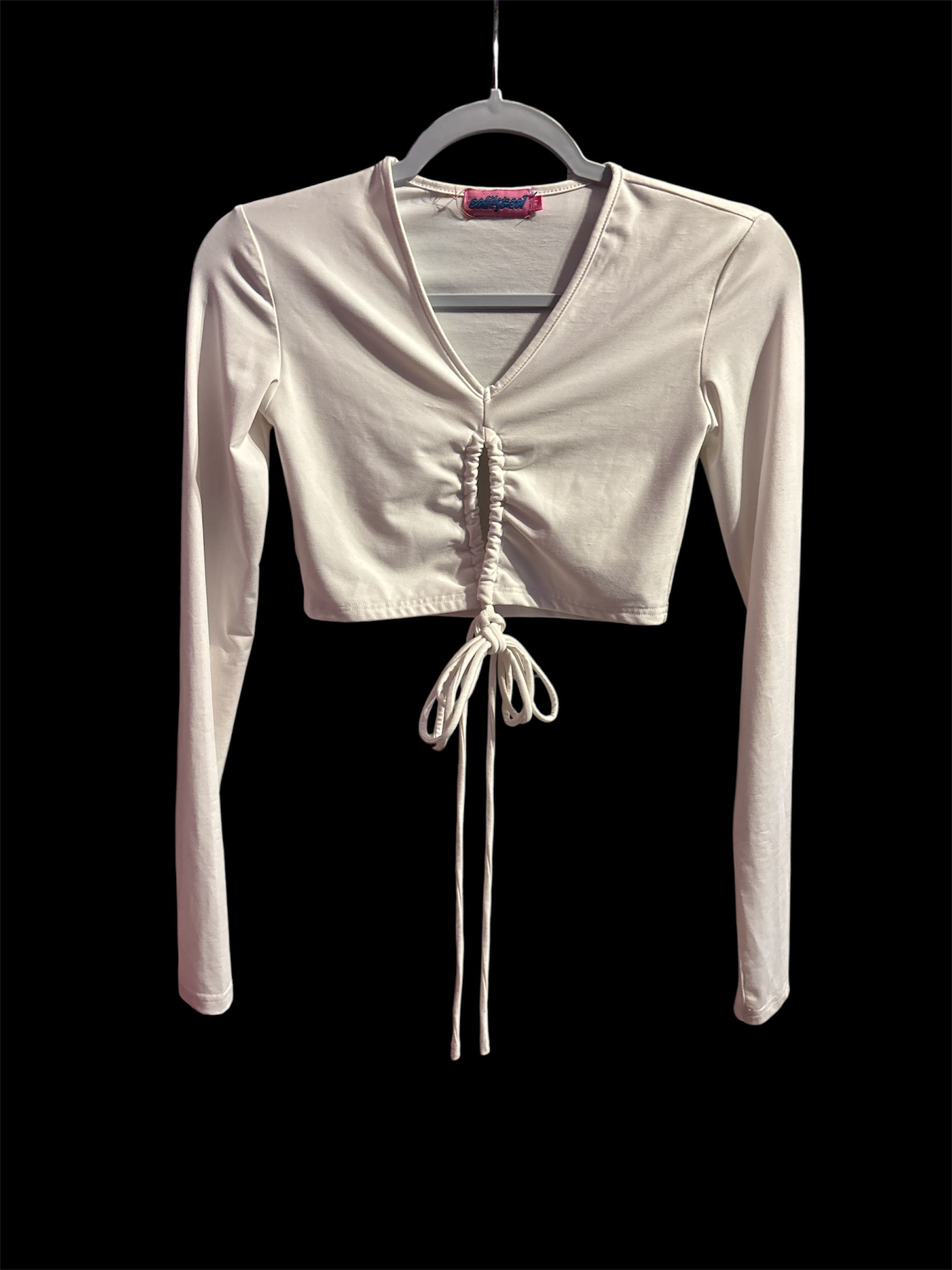 Edikted White Xs Long Sleeve woman’s Top