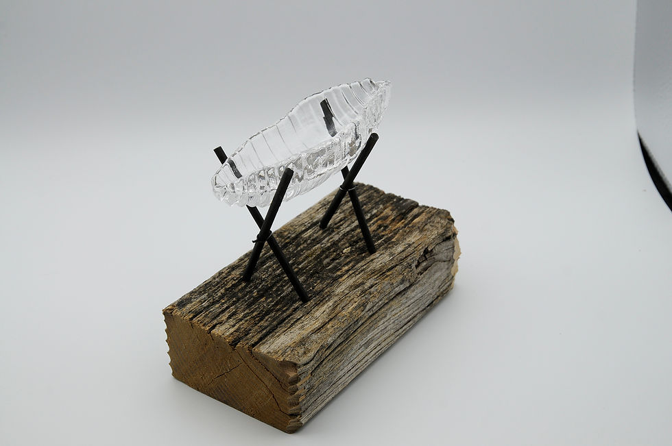 Miniaturbild: Glasobjekt "Arche" Glashütte Eisch