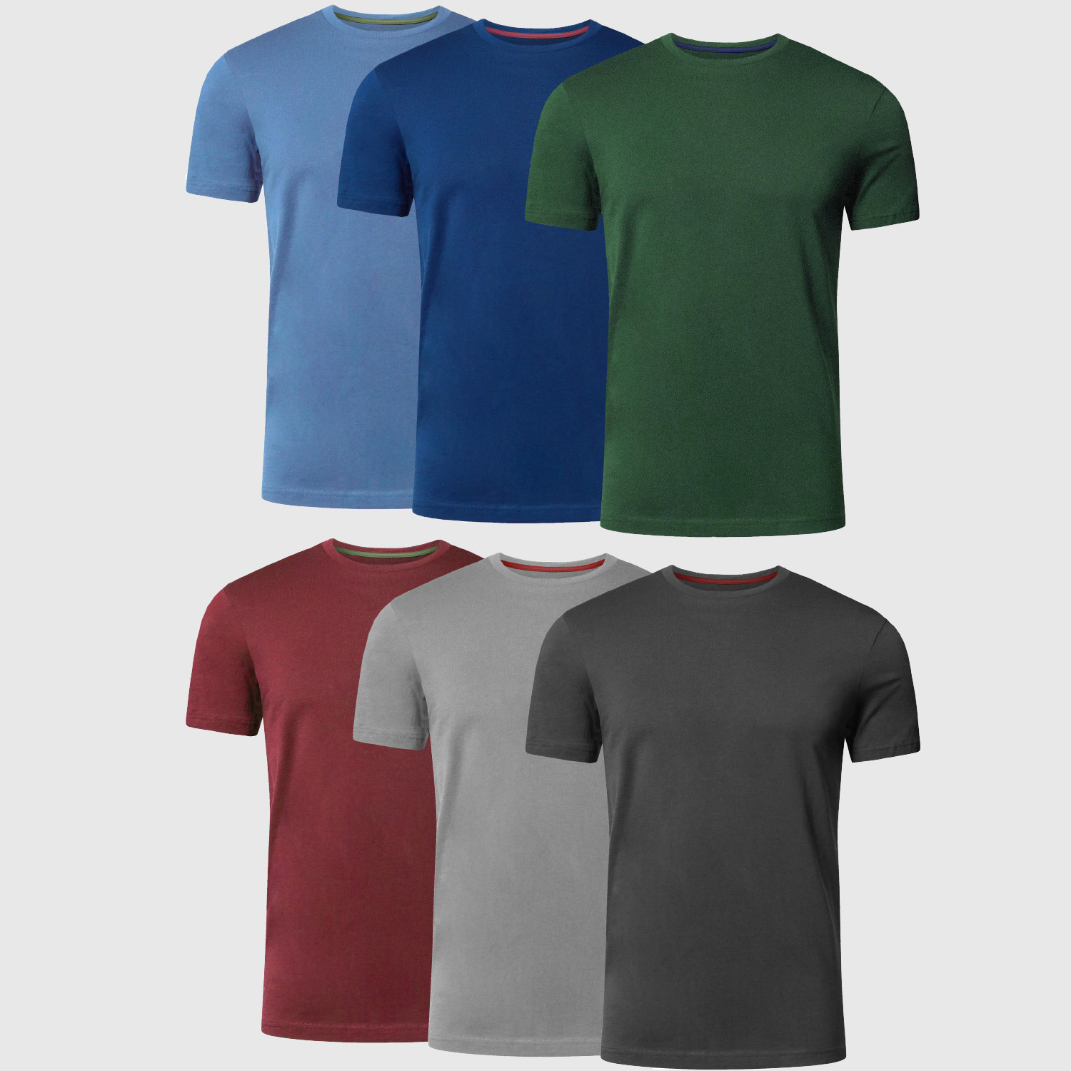 Round Neck T-Shirts | MELANGE ASSORTED - Pack of 6