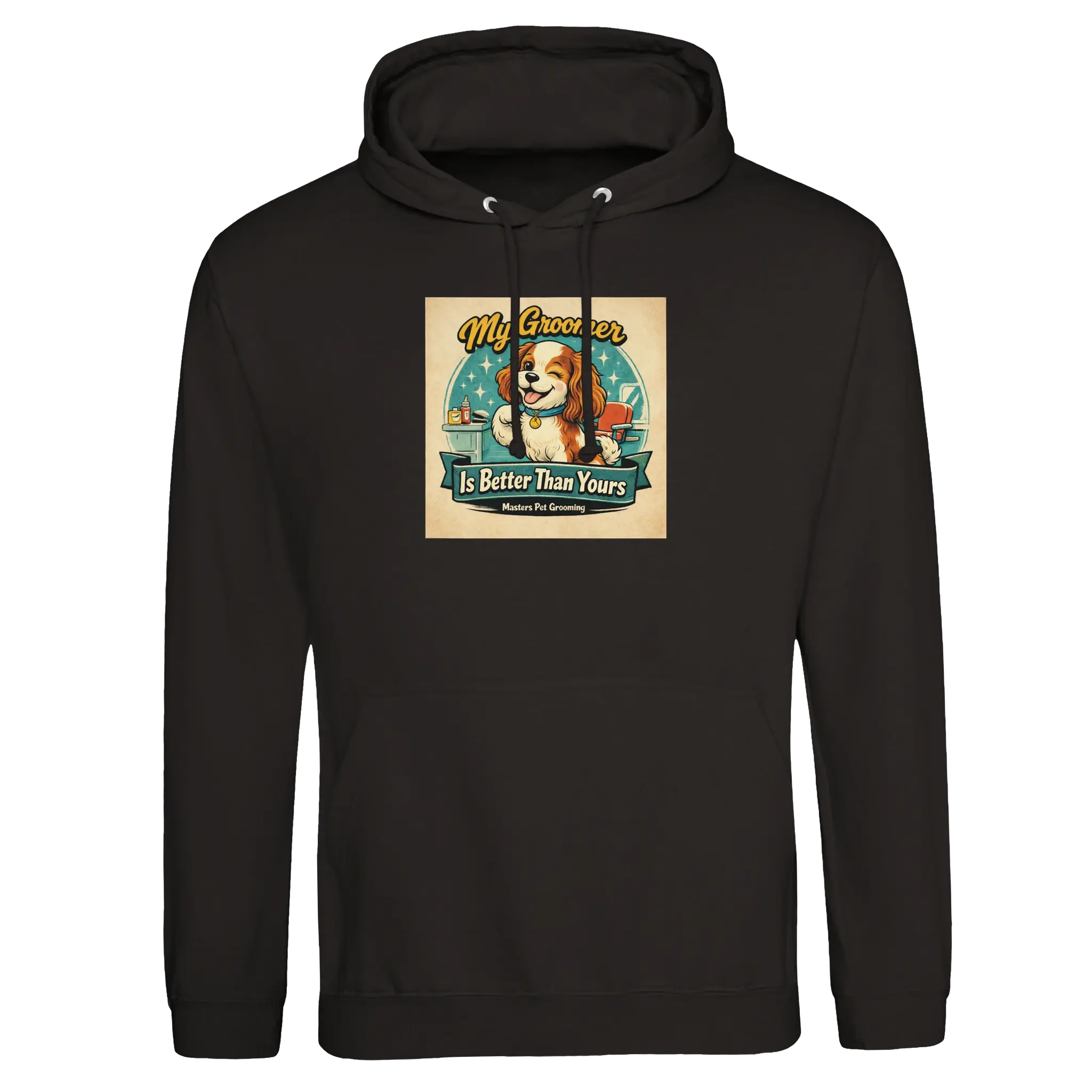 My Groomer is Better Than Yours (Cavalier) Premium Unisex Pullover Hoodie