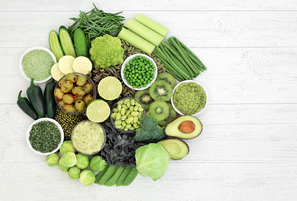 Fresh fruits and vegetables