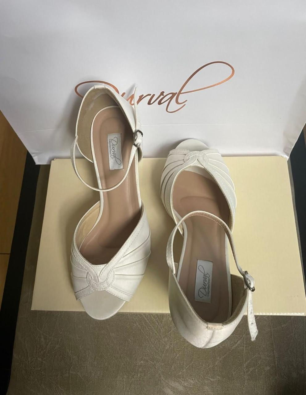 Sandalia de noiva Peep Toe Durval