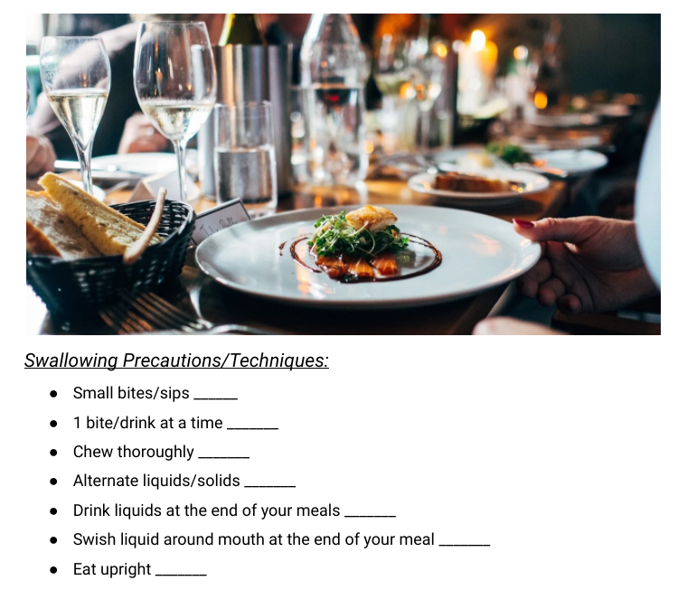 Thumbnail: Swallowing Strategies Handout