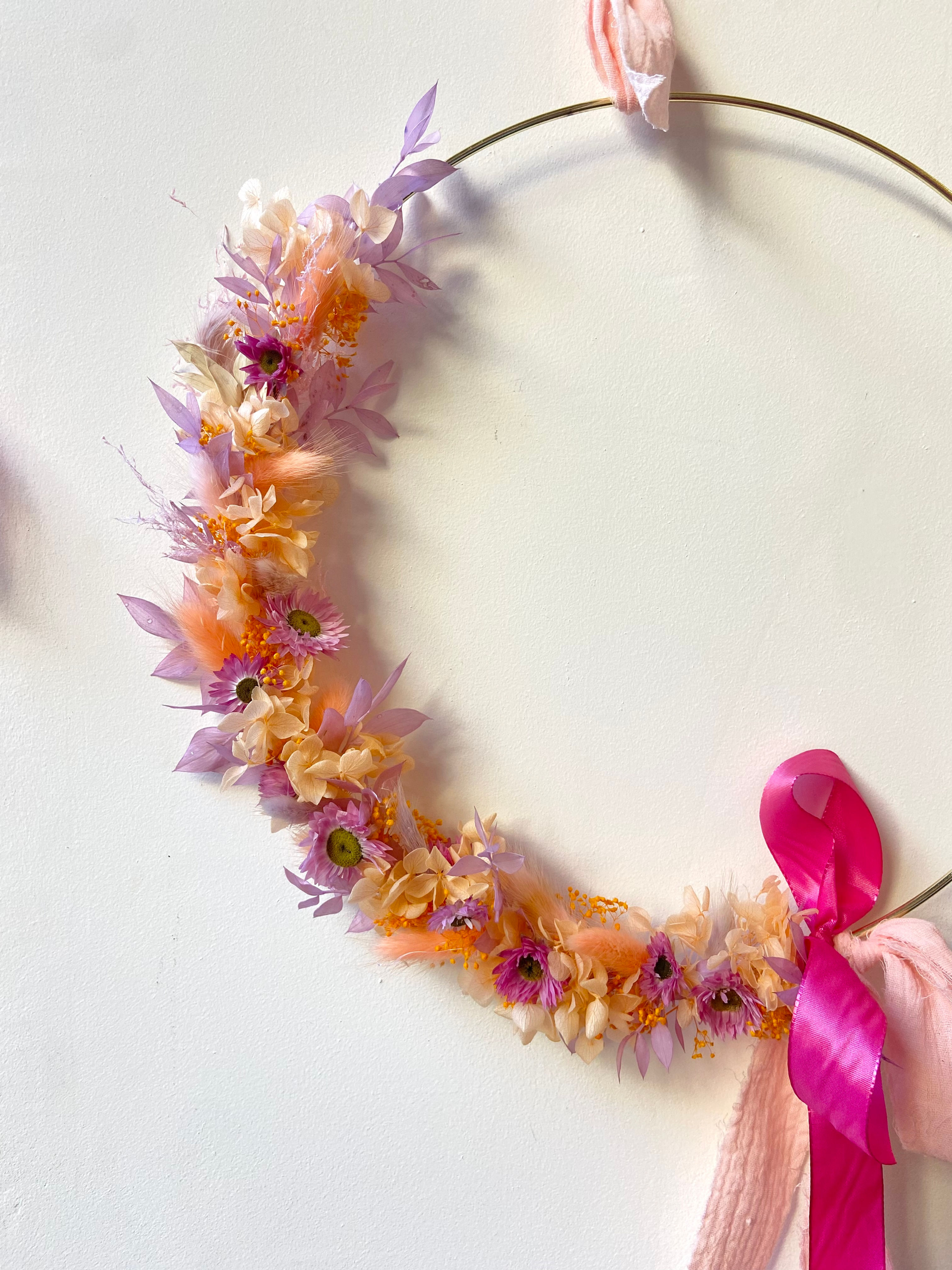 SAMEDI 7 FEVRIER - 15h00 - Couronne murales en fleurs séchées