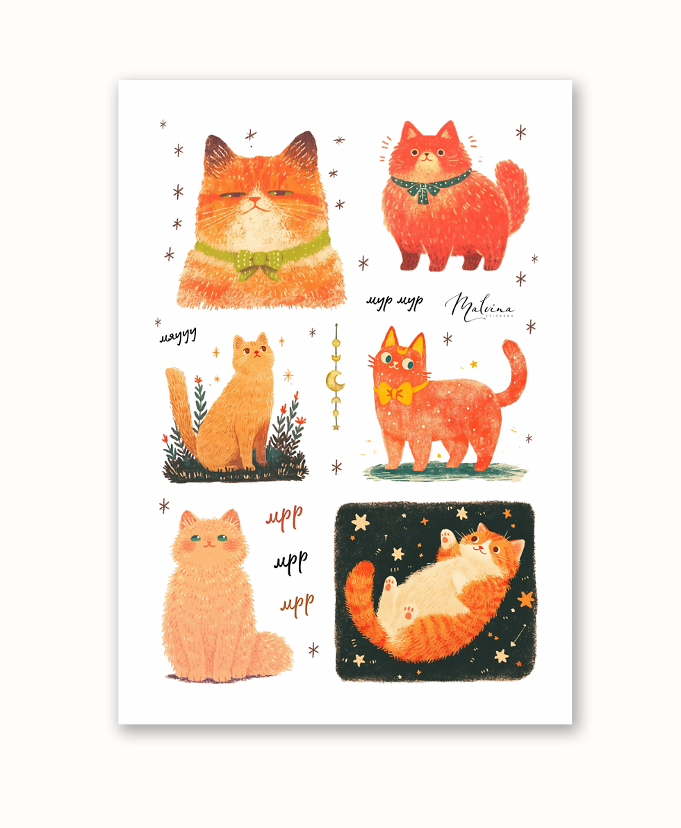 Стікери «Руді хвостики»