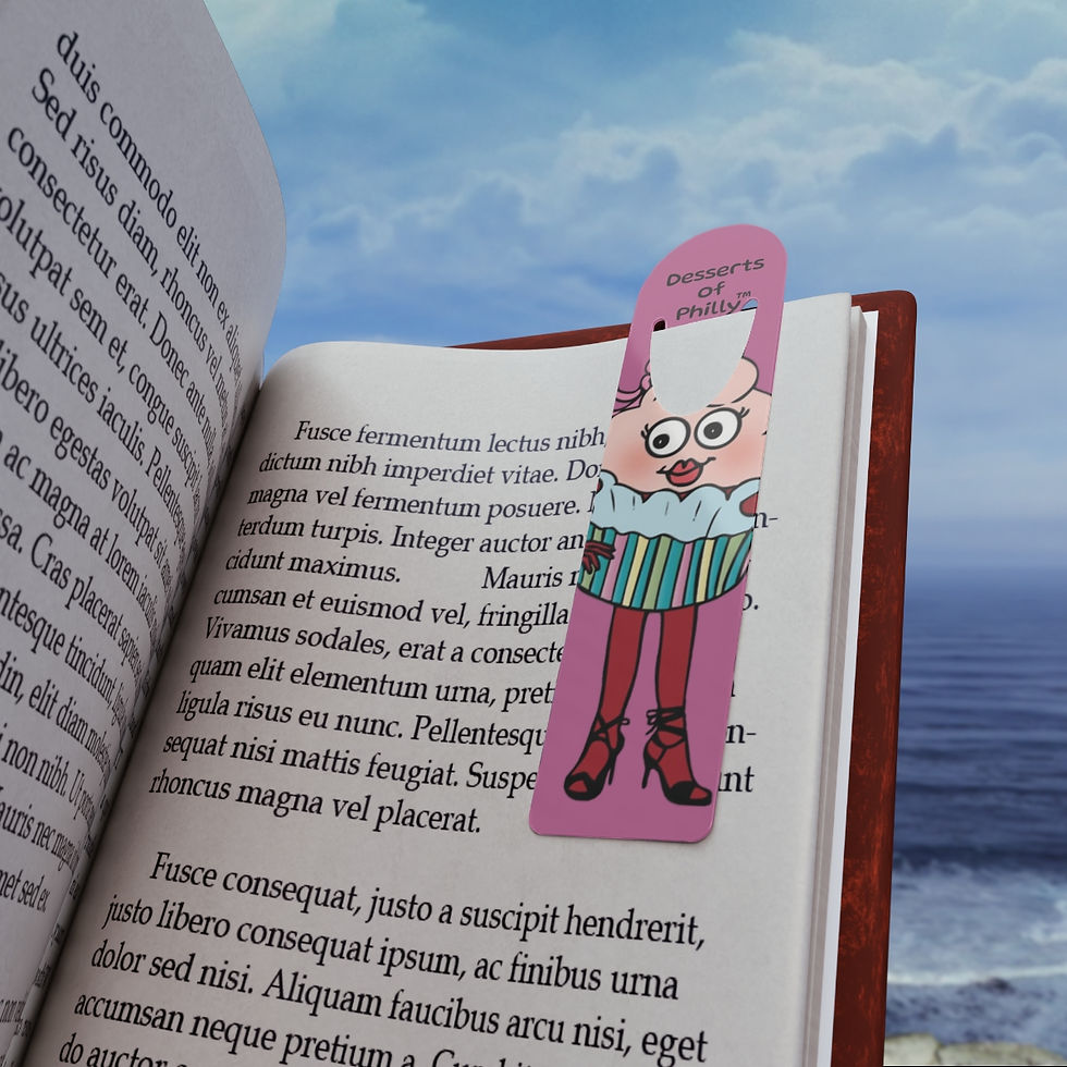 Thumbnail: Desserts of Philly Cassandra Cupcake Aluminum Bookmark