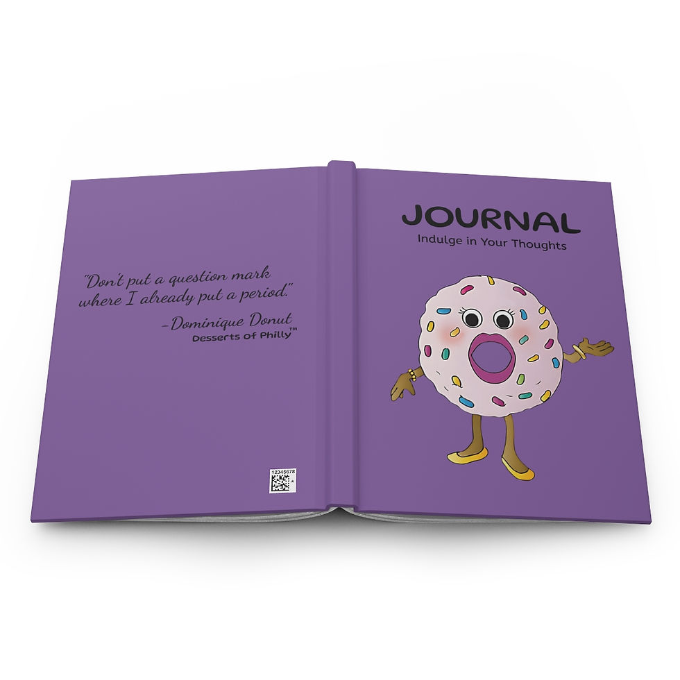 Thumbnail: Desserts of Philly Dominique Donut Quote Hardcover Journal