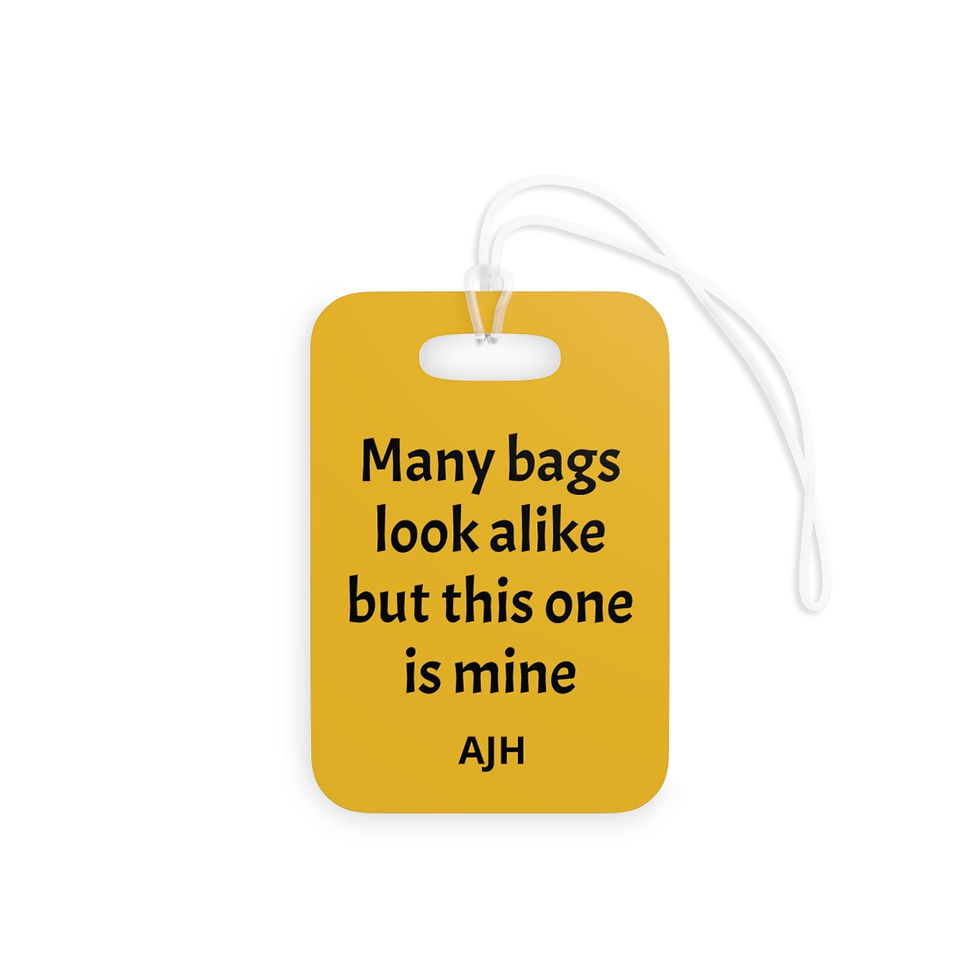 Thumbnail: Philly Cracks Me Up Personalized Luggage Tag - Yellow